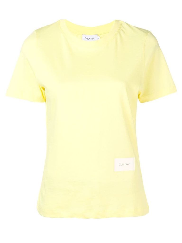 Calvin Klein logo badge T-shirt - Yellow