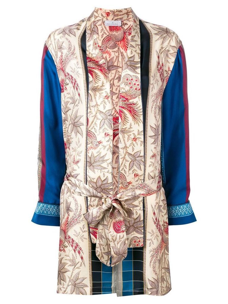 Pierre-Louis Mascia multi-print jacket - Neutrals