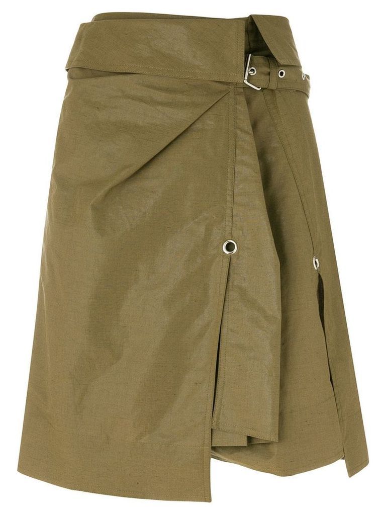 Isabel Marant asymmetric fitted skirt - Green