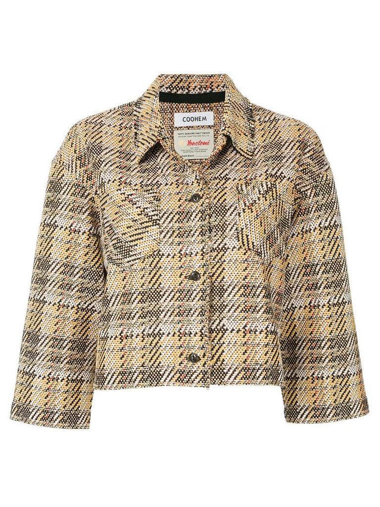 COOHEM tech tweed jacket - Multicolour
