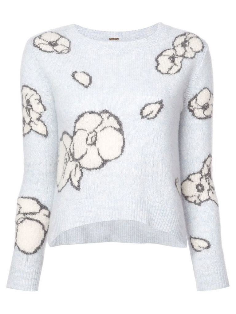 Adam Lippes floral-intarsia sweater - White