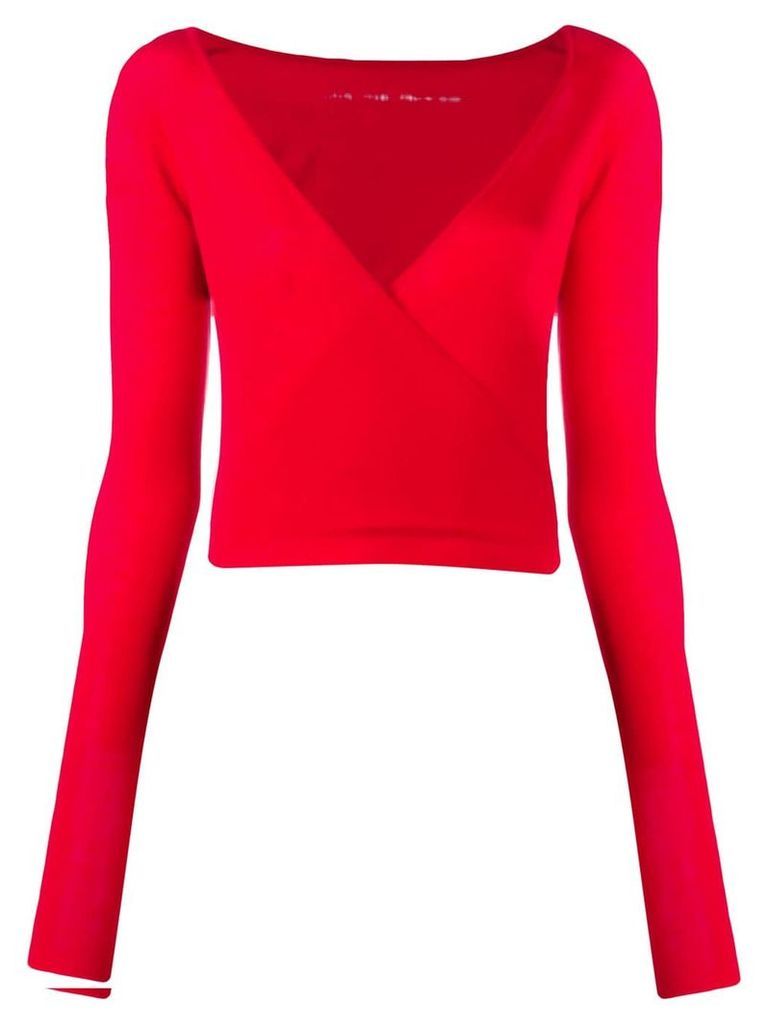 Live The Process red wrap top