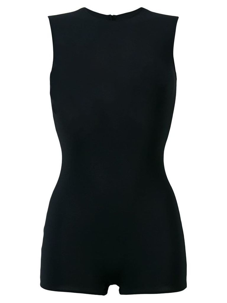Maison Margiela skinny-fit sleeveless body top - Black