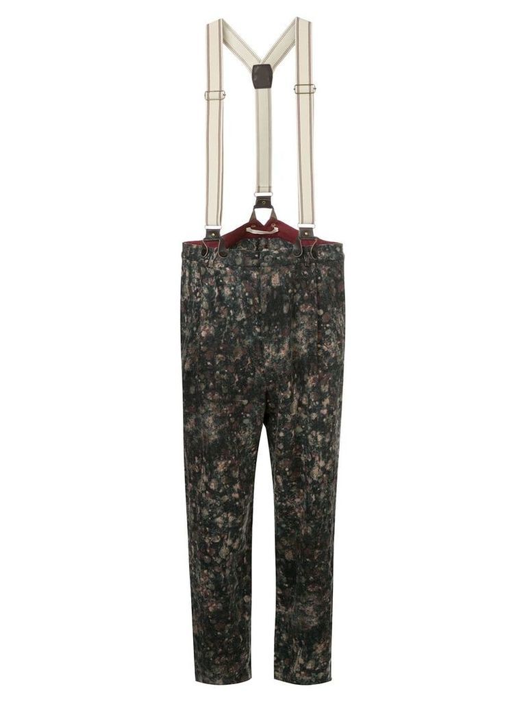 Aleksandr ManamÃ¯s tapered trousers with braces - Multicolour
