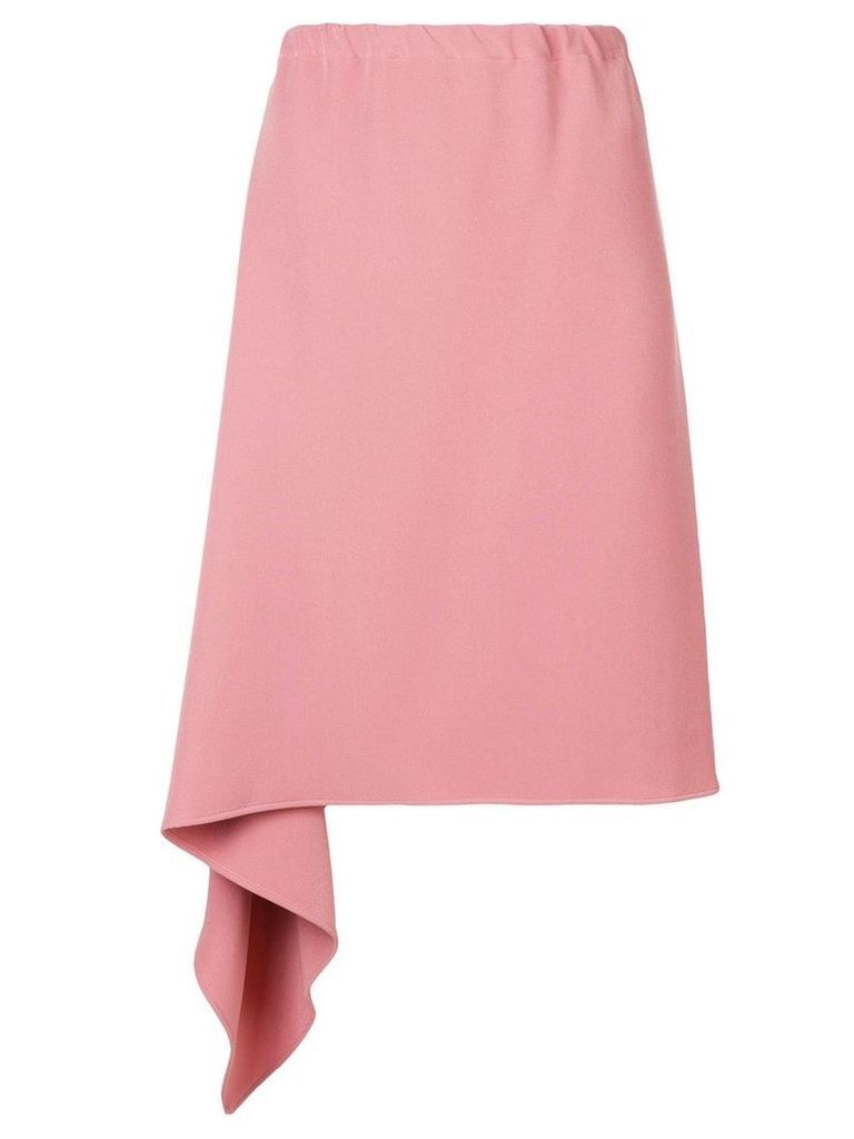 Mm6 Maison Margiela draped hem asymmetric skirt - Pink