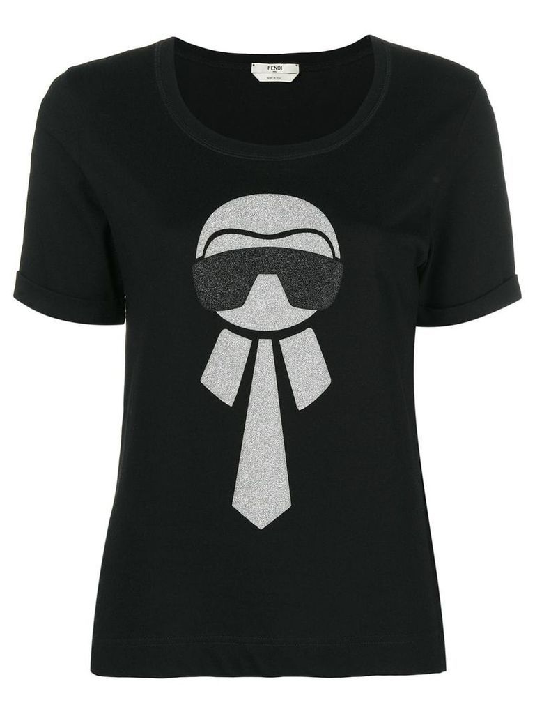 Fendi Karl motif T-shirt - Black