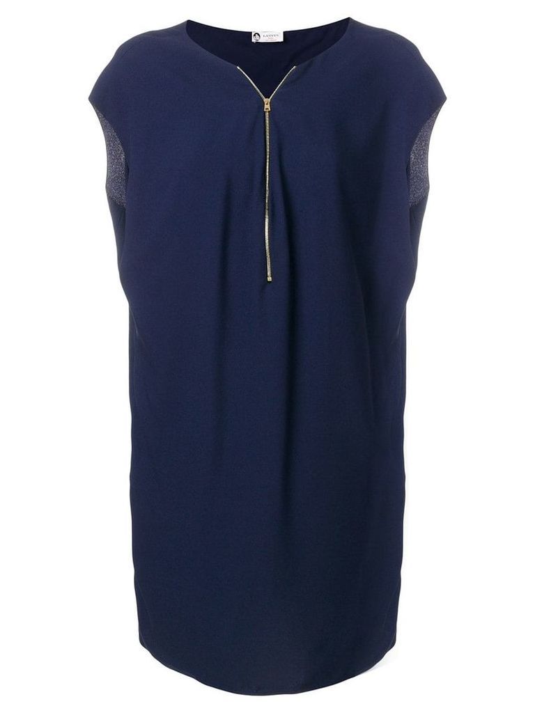 Lanvin zip front dress - Blue