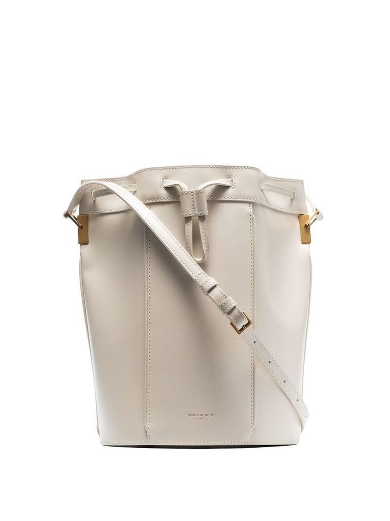 Saint Laurent neutral Talitha small leather bucket bag - Neutrals