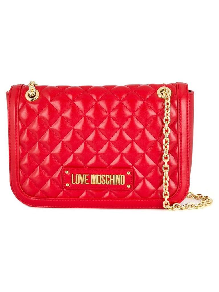 Love Moschino quilted shoulder bag - Red