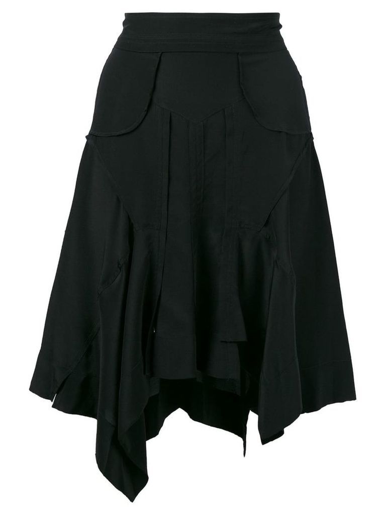 Isabel Marant draped asymmetric skirt - Black