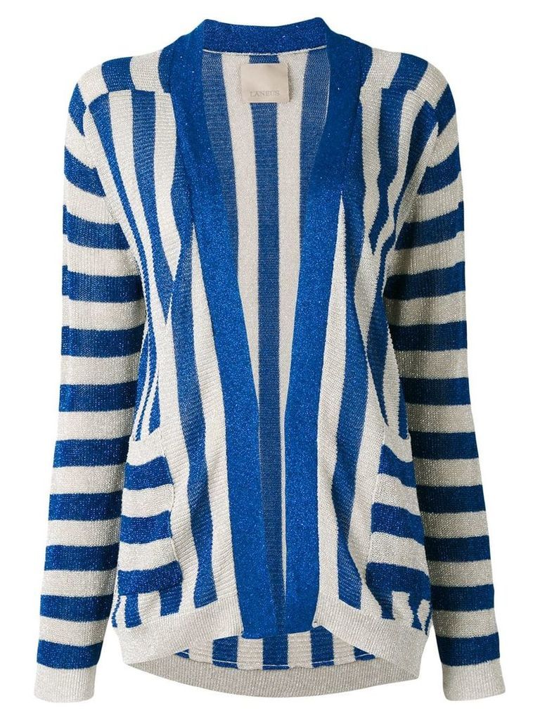 Laneus striped cardigan - Blue