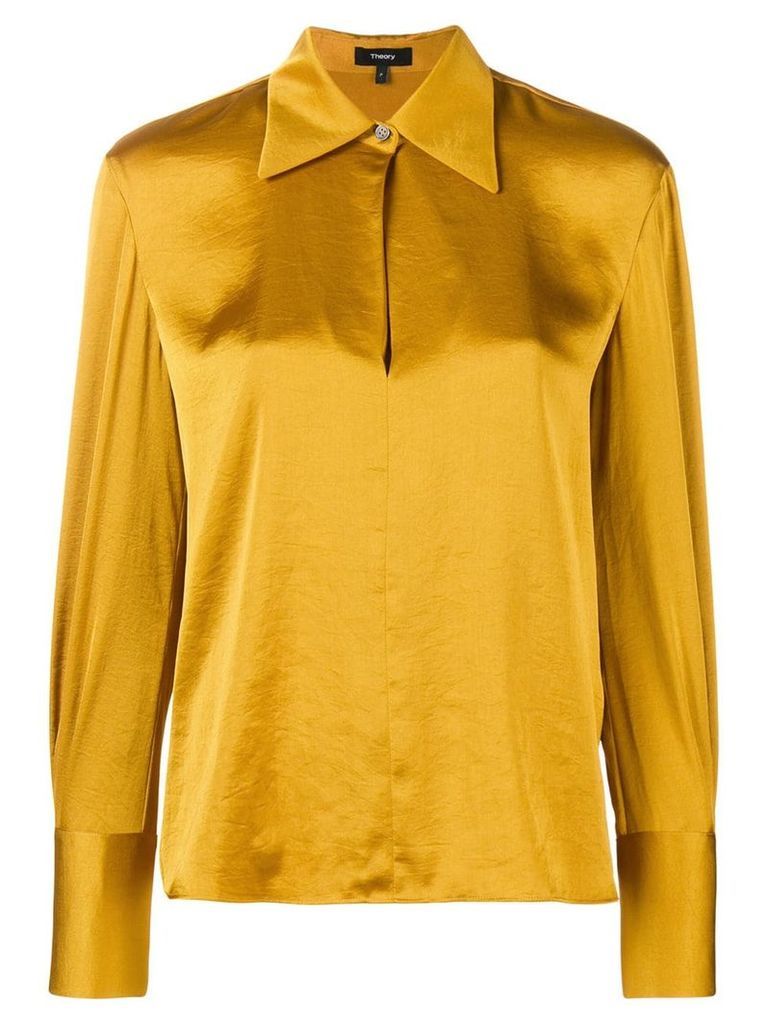Theory wide collar blouse - Yellow