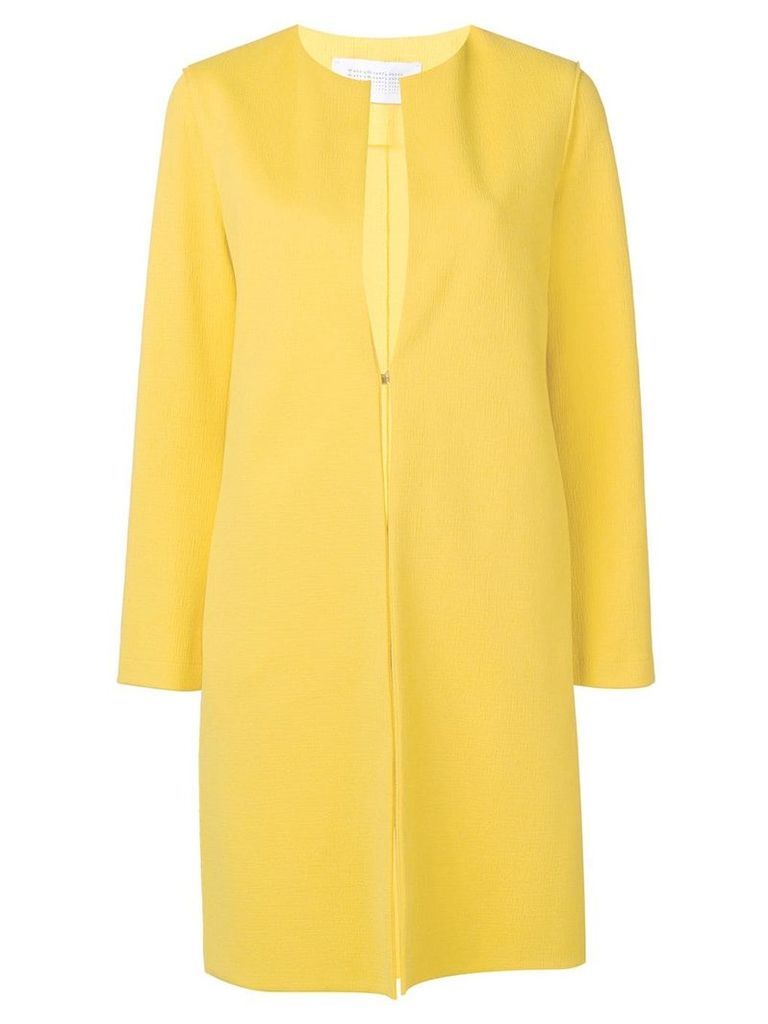 Harris Wharf London collarless coat - Yellow