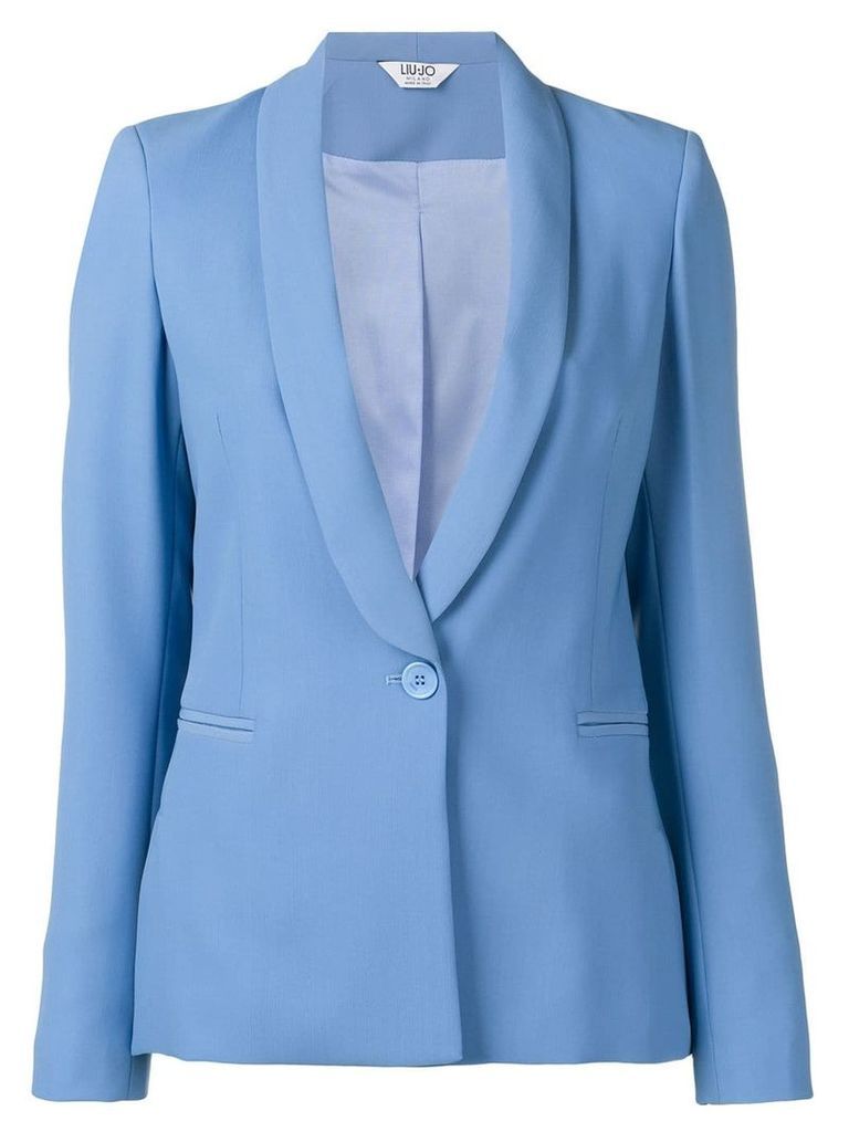 Liu Jo one-button fitted blazer - Blue