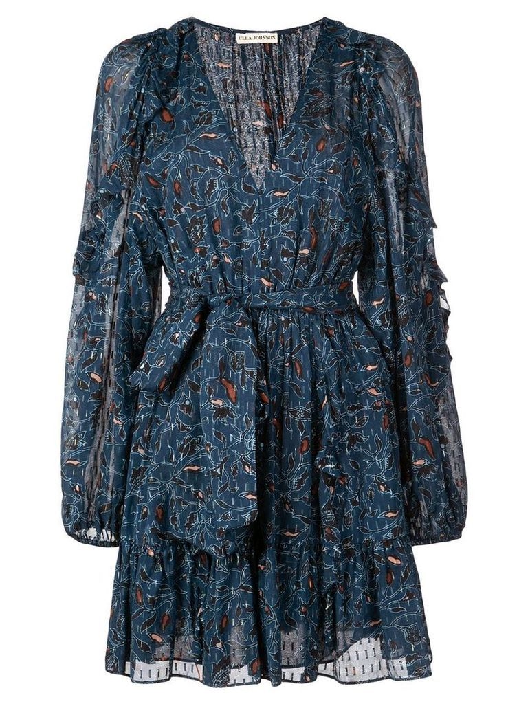 Ulla Johnson printed mini dress - Blue