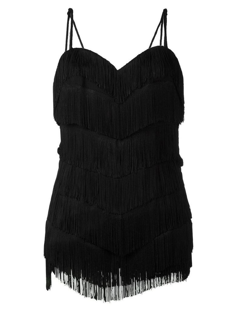 Moschino Vintage fringed dress - Black