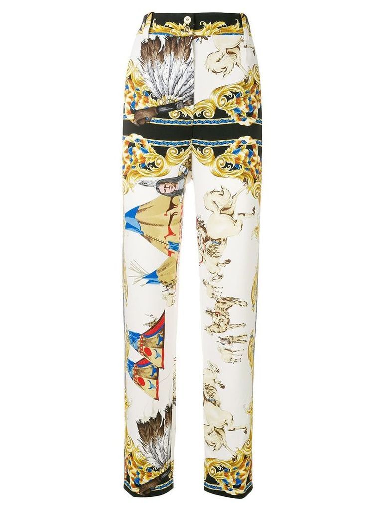 Versace Native American tribute trousers - Multicolour