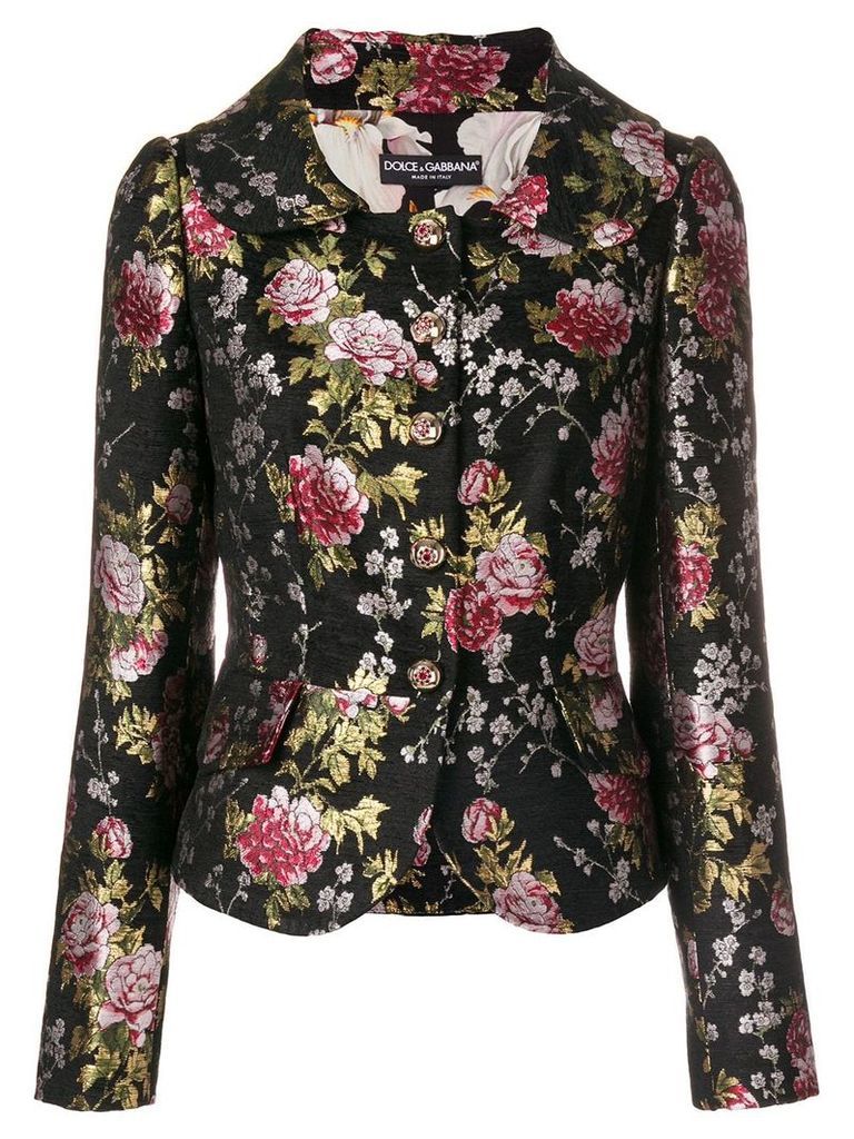 Dolce & Gabbana floral brocade jacket - Black