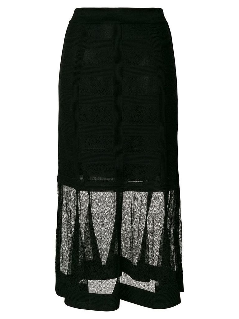 Alexander McQueen lace midi skirt - Black