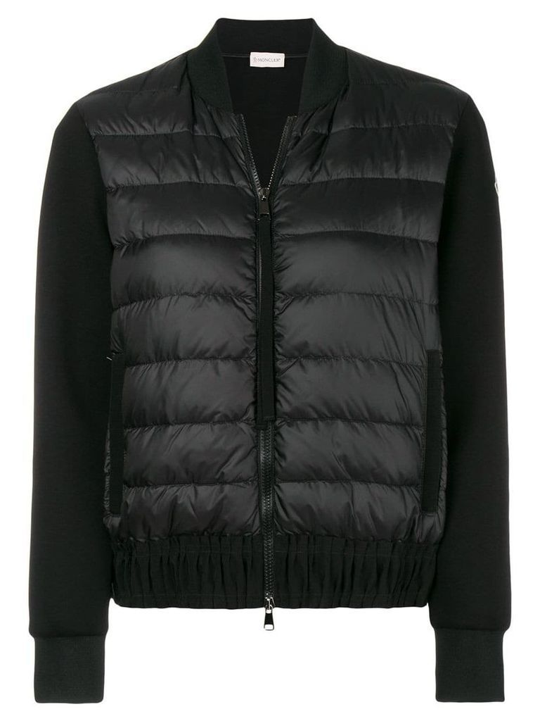 Moncler zipped padded jacket - Black