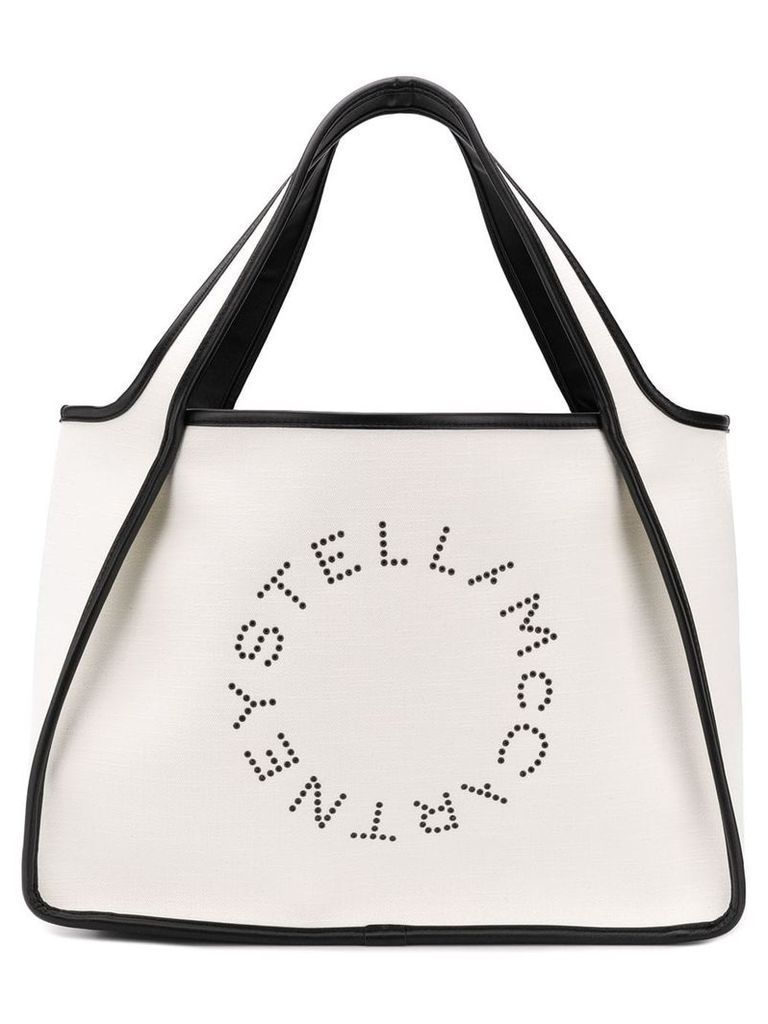Stella McCartney Stella Logo eco denim tote - White