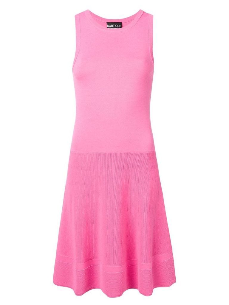 Boutique Moschino sleeveless stretch fit dress - Pink