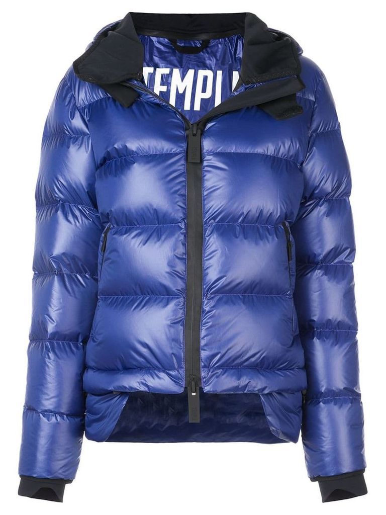 Templa hooded down jacket - Blue