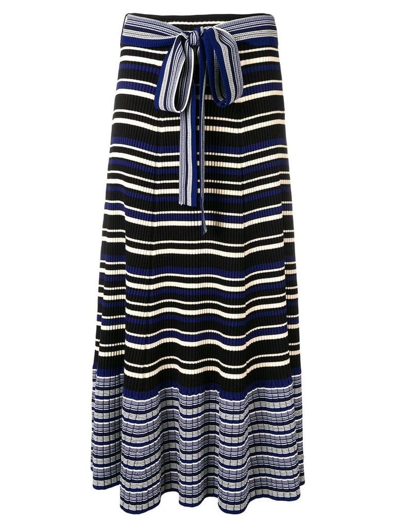 3.1 Phillip Lim stripe rib-knit skirt - Blue