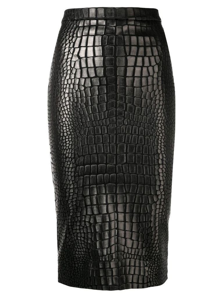 Tom Ford textured pencil skirt - Black