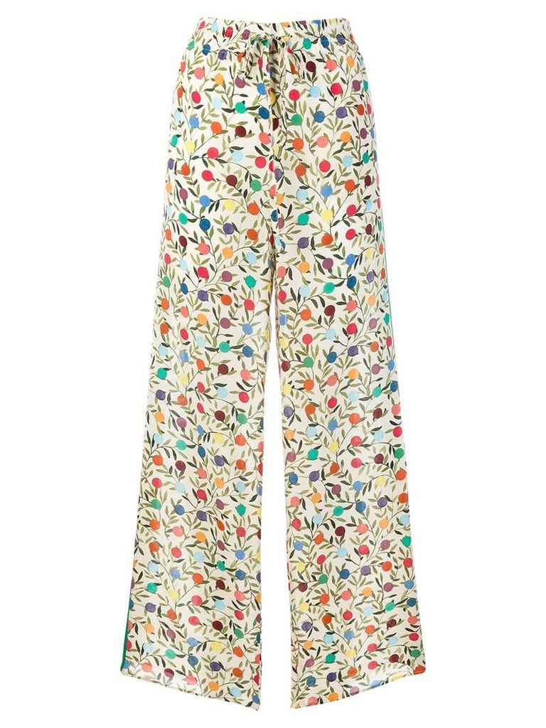 Red Valentino flared printed trousers - Neutrals