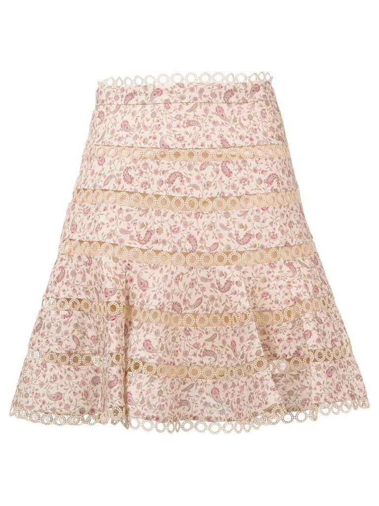 Zimmermann paisley print skirt - Neutrals