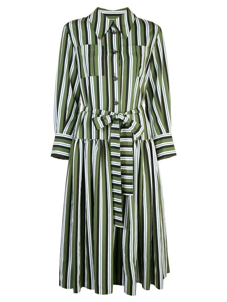 Carolina Herrera striped shirt dress - Green