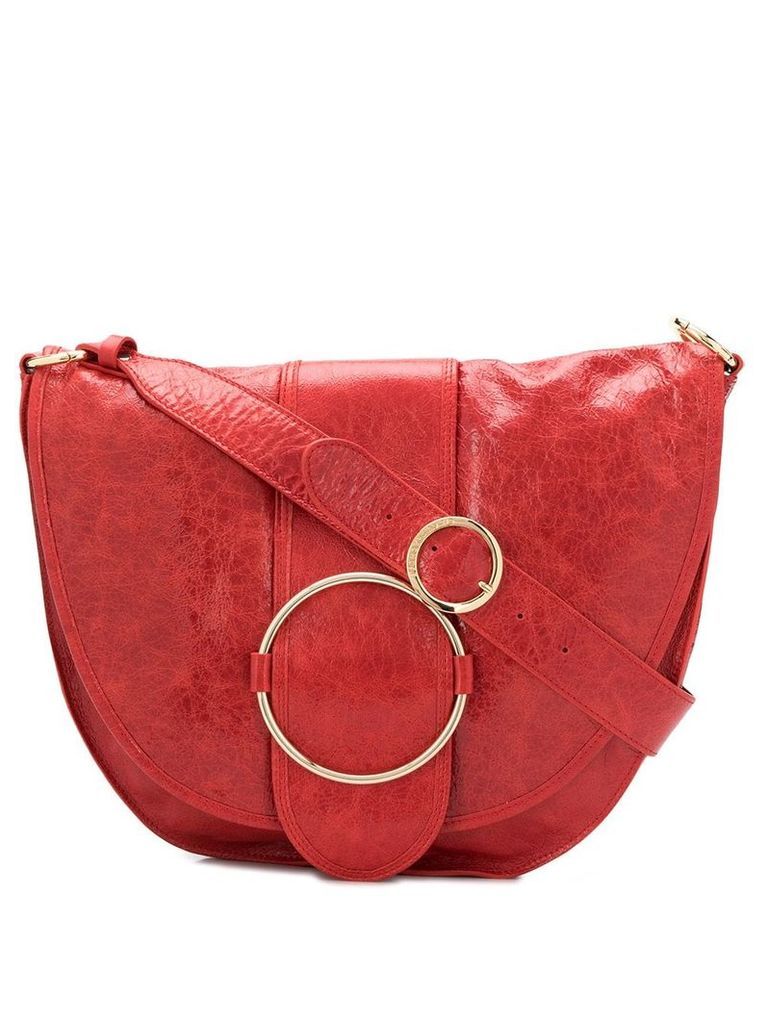 L'Autre Chose buckle detail hobo bag - Red