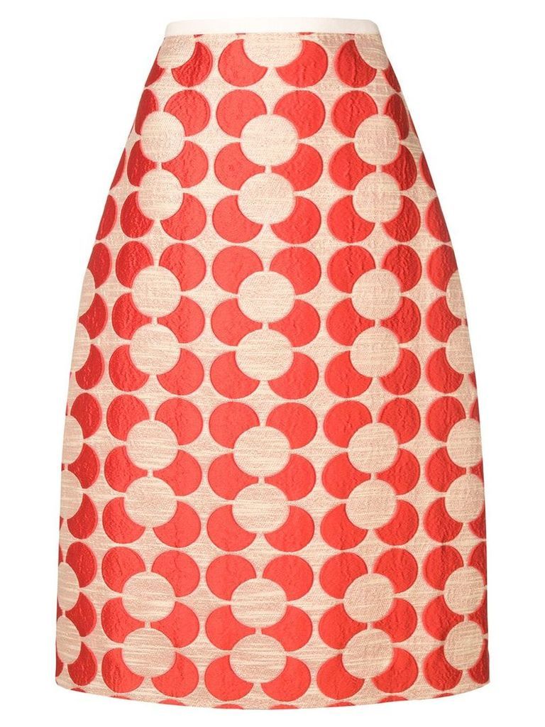 Odeeh geometric pattern skirt - Neutrals