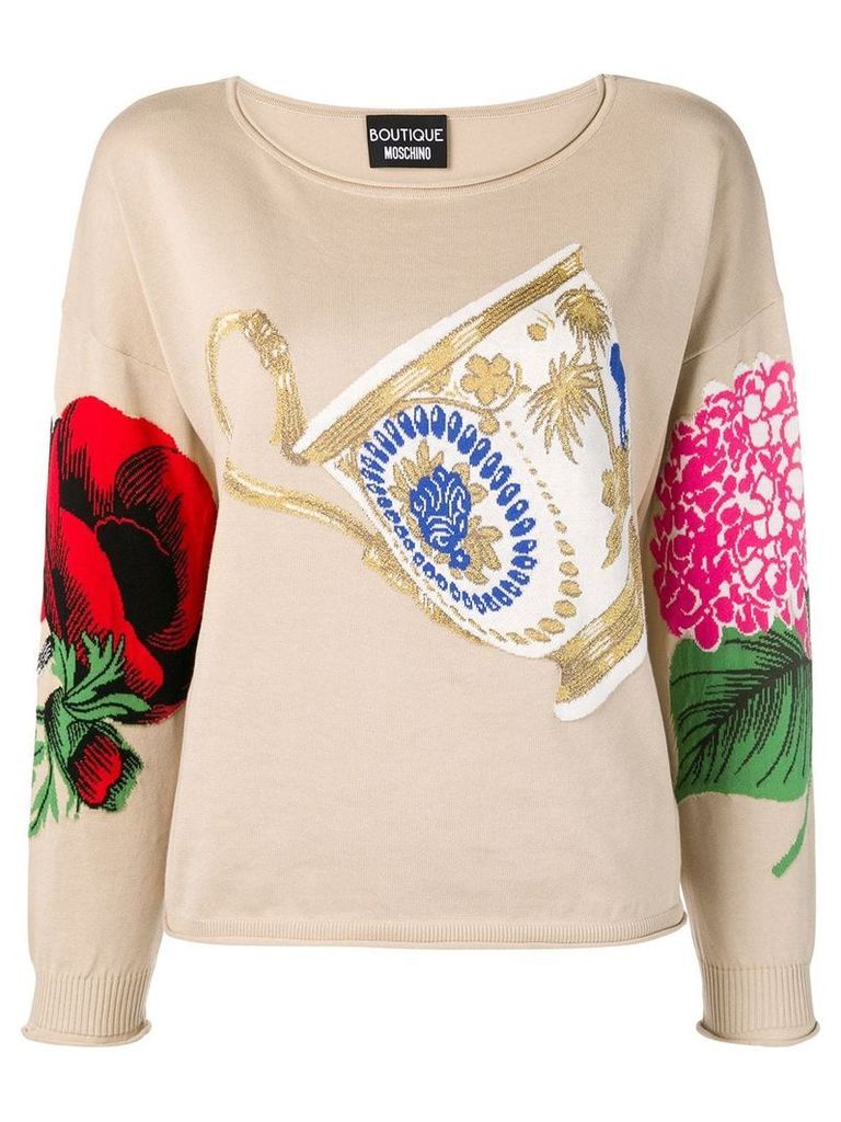 Boutique Moschino teacup sweater - Neutrals