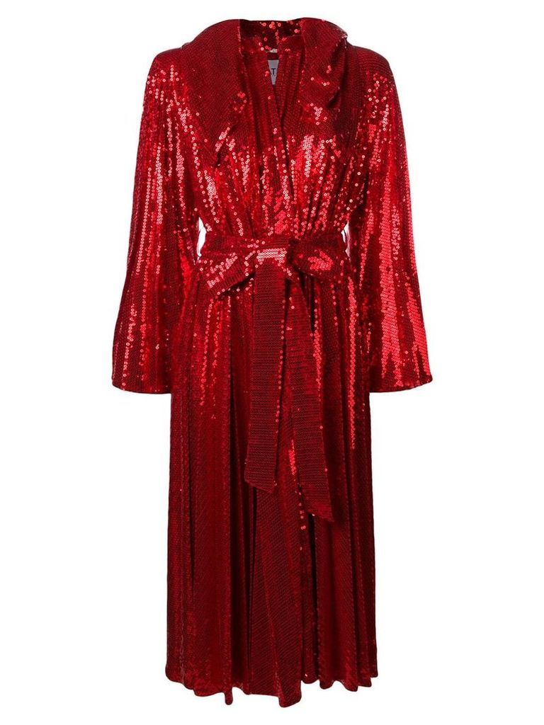 Atu Body Couture hooded sequin dress - Red