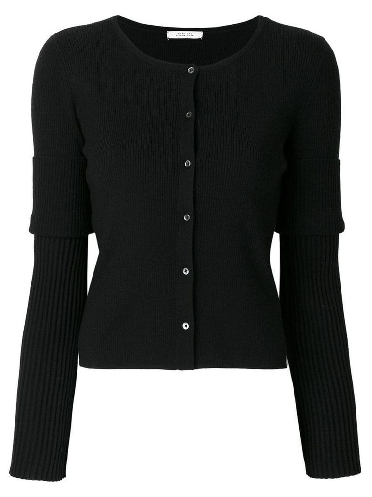 Dorothee Schumacher fitted knitted cardigan - Black