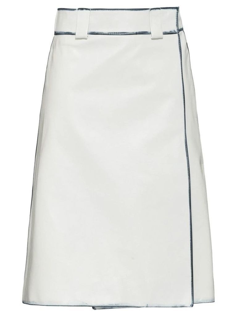 Prada Leather skirt - White