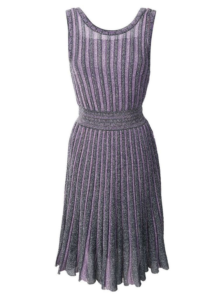 Missoni midi knitted dress - Purple