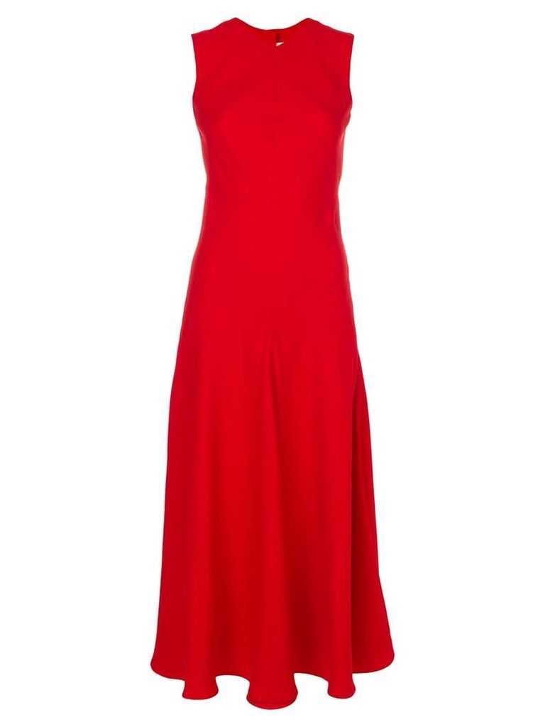 Khaite fit and flare dress - Red