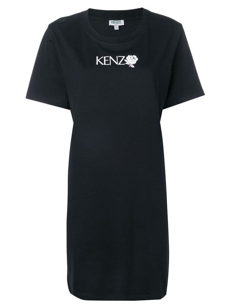 Kenzo floral logo T-shirt - Black