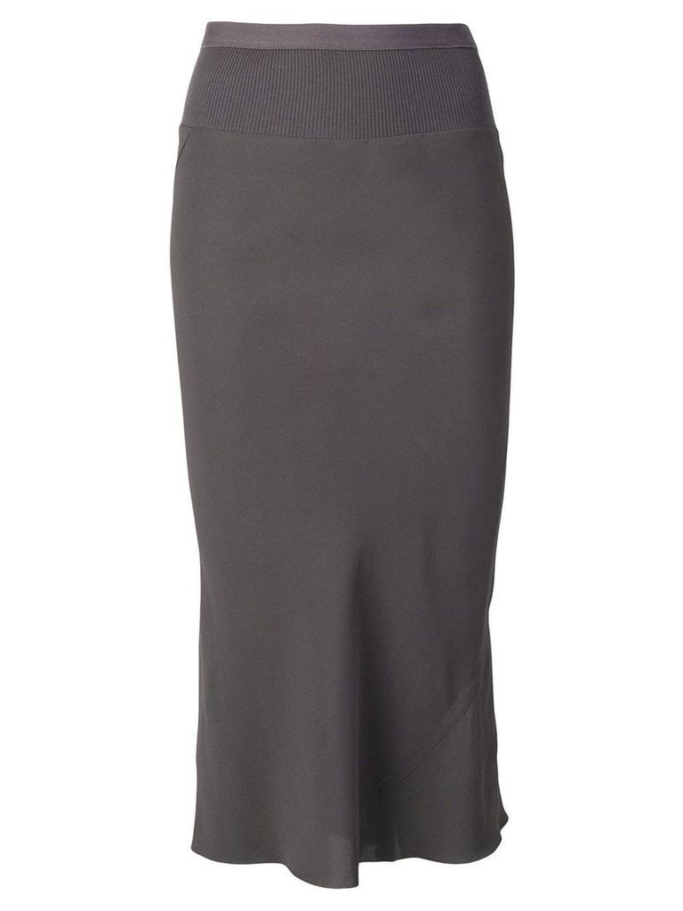 Rick Owens fitted skirt - Grey