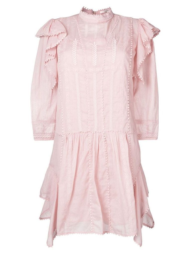 Isabel Marant Étoile short embroidered dress - Pink