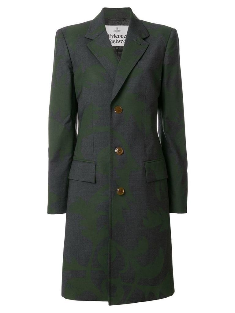 Vivienne Westwood brocade style printed coat - Grey