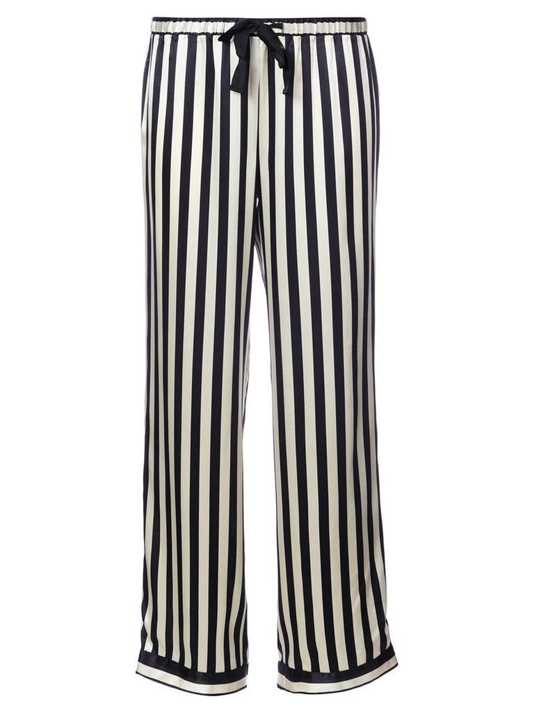 Morgan Lane striped pyjama pants - Black