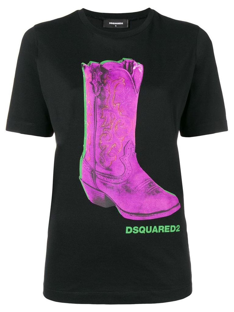 Dsquared2 Boot print T-shirt - Black
