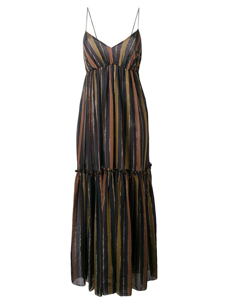 Zimmermann long striped dress - Black