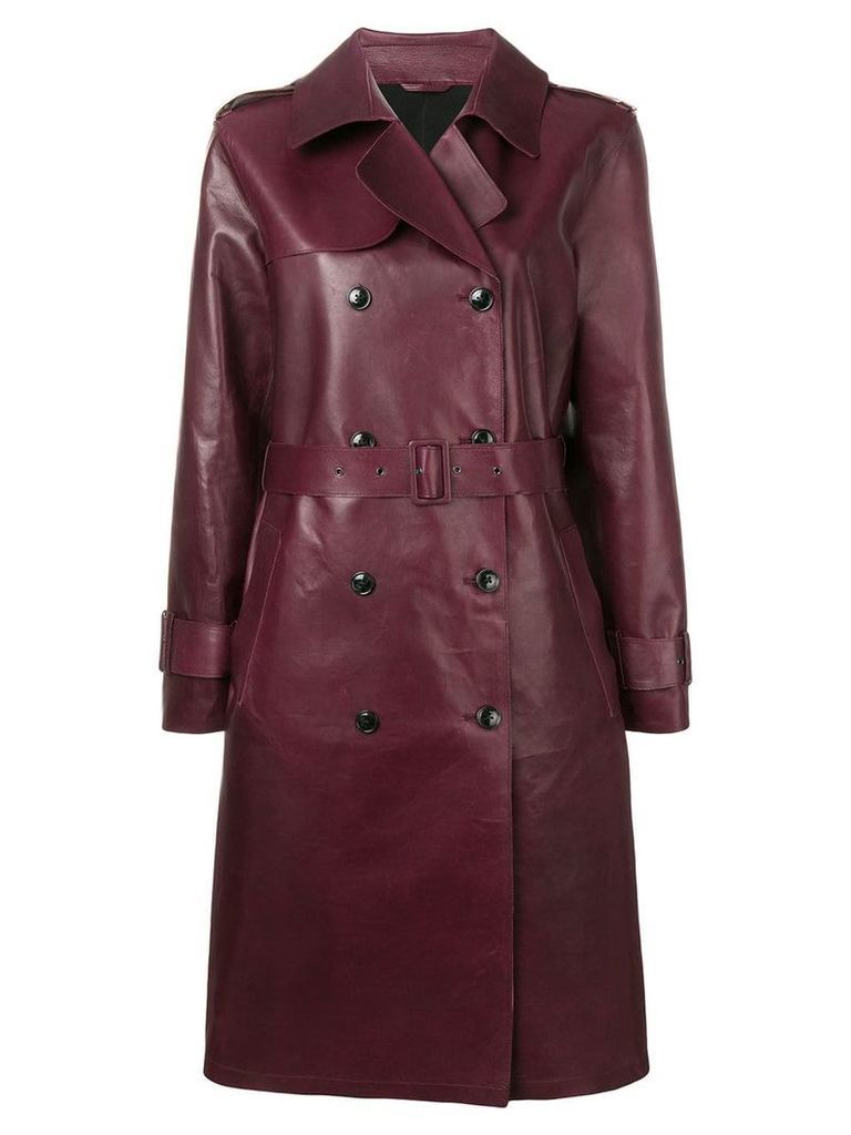 Closed double breasted coat - Red