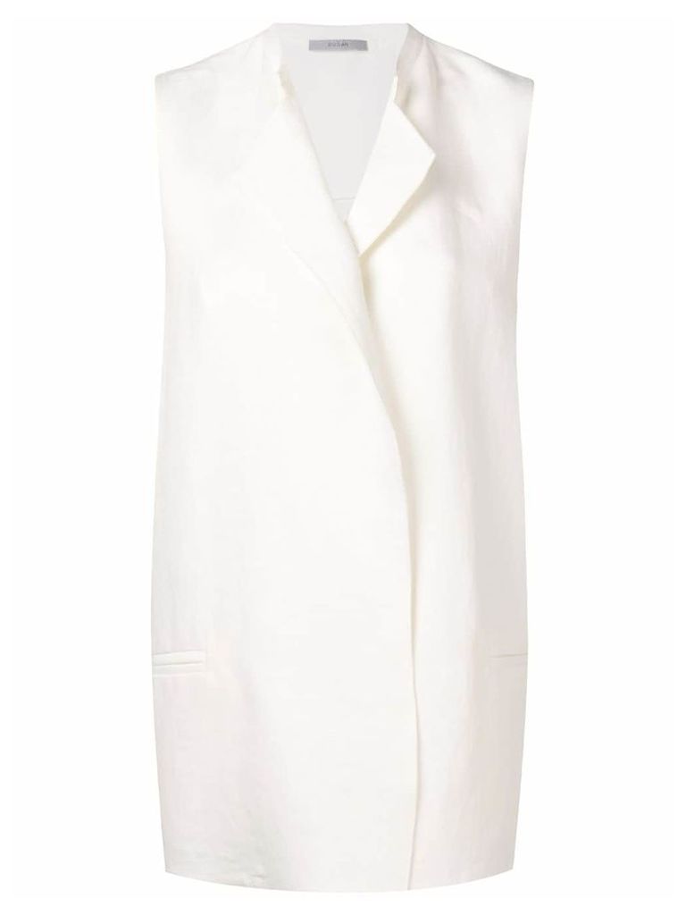 Dusan tailored oversized waistcoat - White