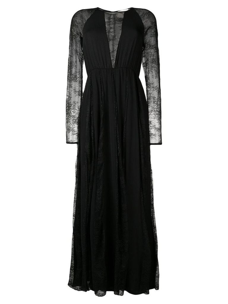 Aniye By floral lace inserts dress - Black